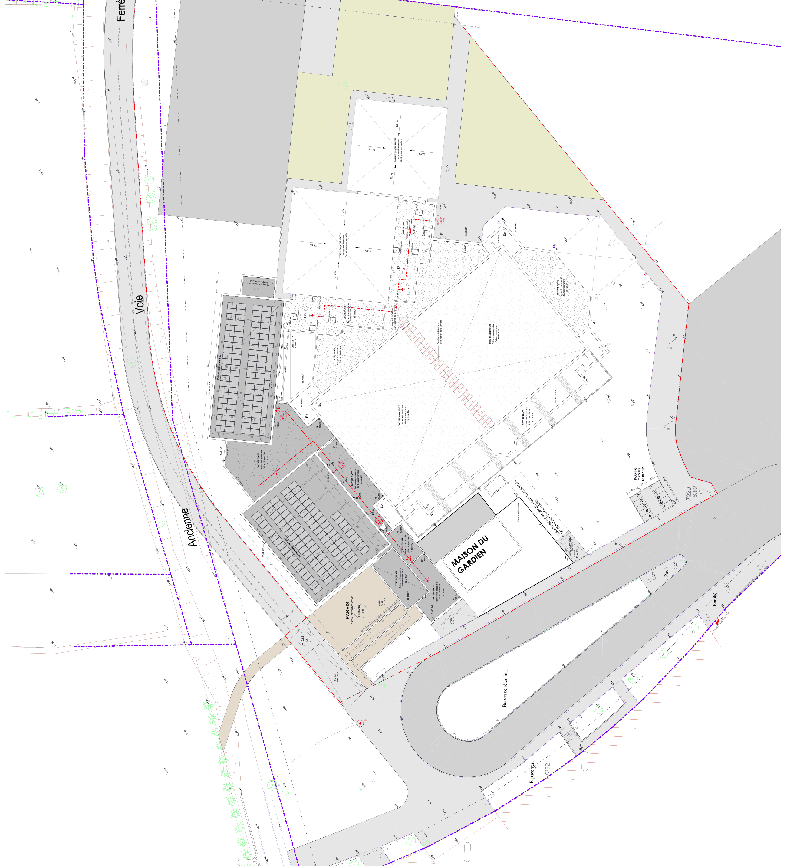 Plano de emplazamiento del complejo deportivo